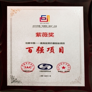 2015年創(chuàng)客中國百強(qiáng)項(xiàng)目